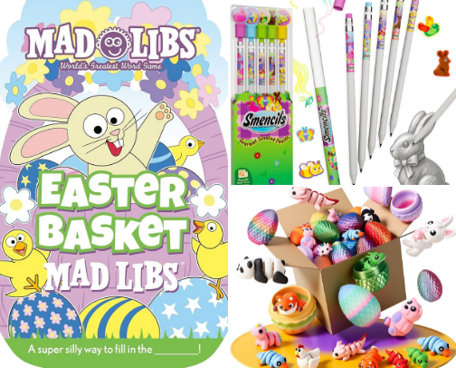 Easter Basket Fillers for School Aged Kiddos 🐰 cover photo collage