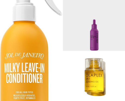 fav hair care products cover photo collage