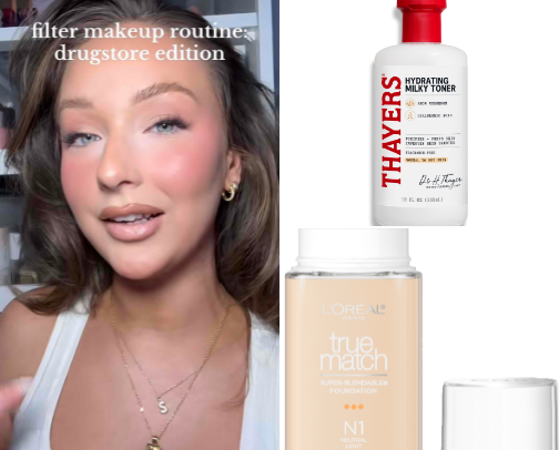 Viral Shelby Ann Drugstore Makeup Routine cover photo collage