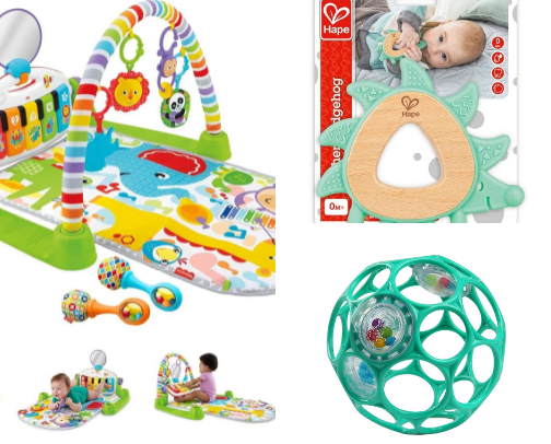 Favorite Toys For Babies 0-6 Months Old! cover photo collage