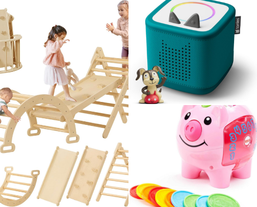 What’s in My 1 and 3 year old’s Playroom cover photo collage