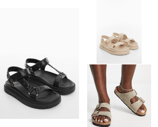Shoes for spring and summer cover photo collage