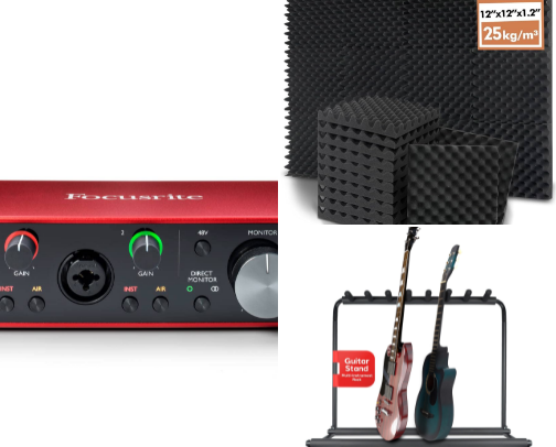 DIY Music Studio Recommendations! cover photo collage