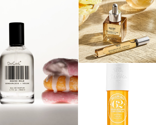 Favorite gourmand fragrances cover photo collage