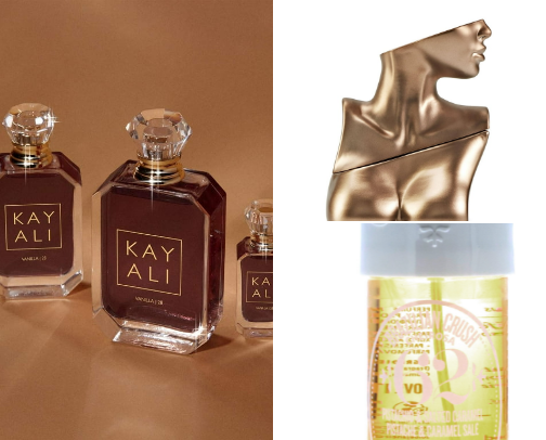 Vanilla fragrances cover photo collage