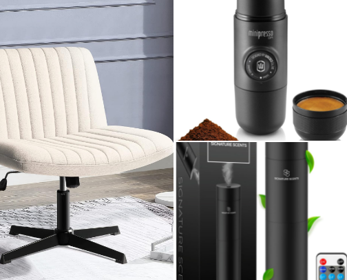 Dreamy Home Office Setup Ideas (Aesthetic & Productivity Boost) cover photo collage
