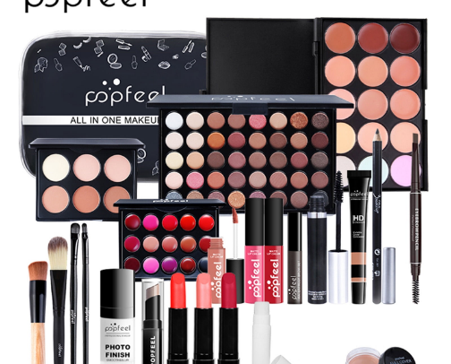 LEHOZIHEQ Professional Makeup Kit, for Women Girl Full Kit with Mirror, 24 PCS Makeup Set, All in One Make up Gift Set, Multipurpose Makeup Sets, Beginners and Professionals Alike cover photo collage