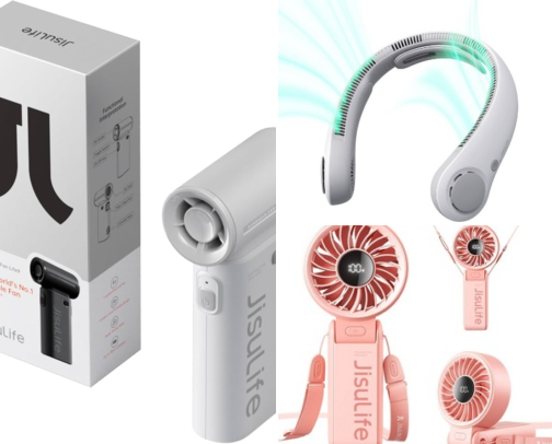 cooling essentials, portable fans, desk fans & smart ACs cover photo collage