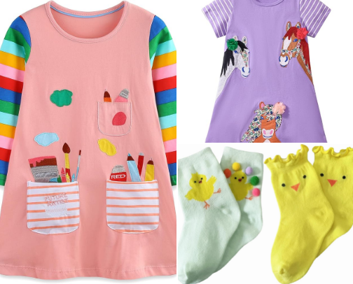 Quirky Toddler Girls Clothes cover photo collage