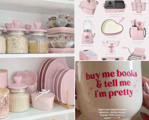Elegant & Chic Pink Kitchen Finds cover photo collage