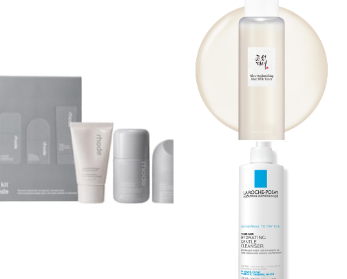 Skincare for dry skin cover photo collage