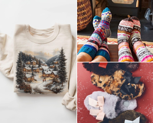 Essential Christmas Gifts for Her Under $25: Cozy Clothes, Jewelry & Self-Care Picks cover photo collage
