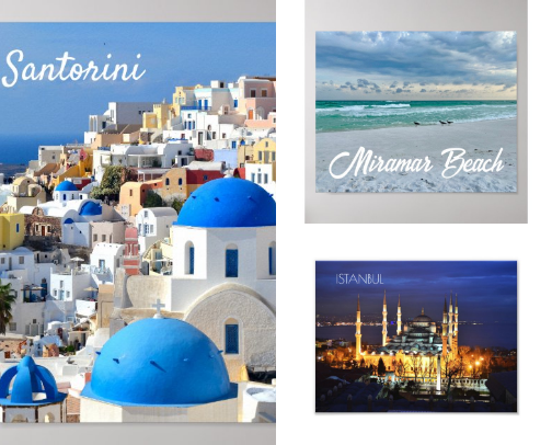 Decorate With Photo Posters of Places You Dream of Visiting! cover photo collage