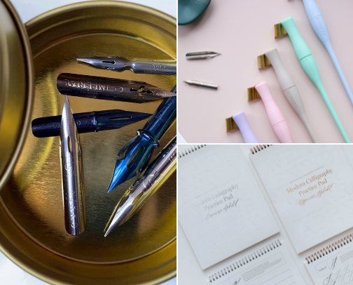 So you want to learn how to do calligraphy... cover photo collage