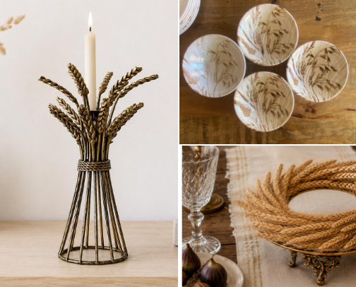 Wheat & Harvest Cottagecore Kitchen | Rustic Autumn Decor & Vintage Farmhouse Finds cover photo collage