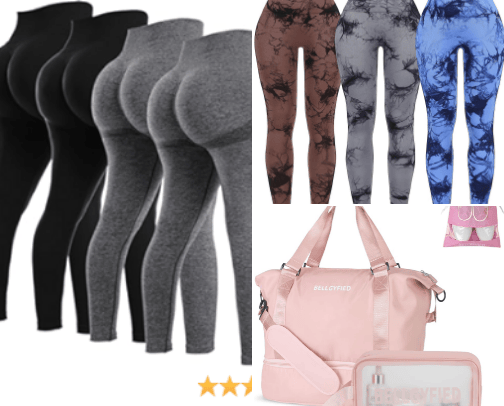 Cute athletic wear for the gym babes cover photo collage