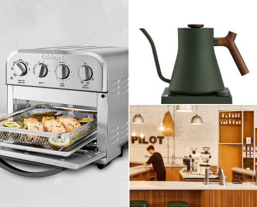 Kitchen appliances cover photo collage