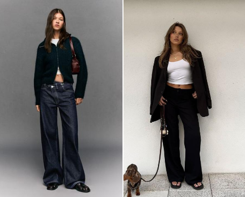 Fashion jeans cover photo collage