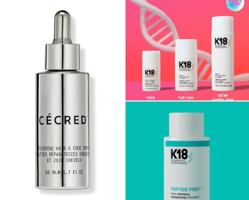 Hair products (Low Porosity Type 4 Hair) cover photo collage