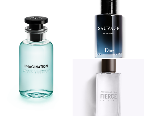 My husbands favorite colognes cover photo collage