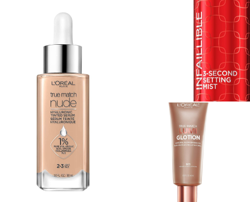 drugstore summer makeup must haves 🐚🥥🤍💫 cover photo collage
