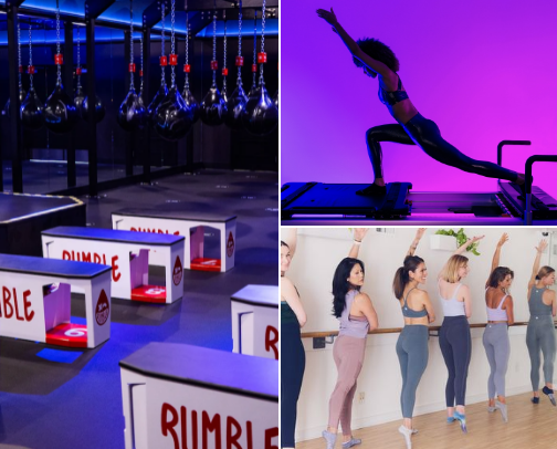 sf workout classes i've tried! cover photo collage