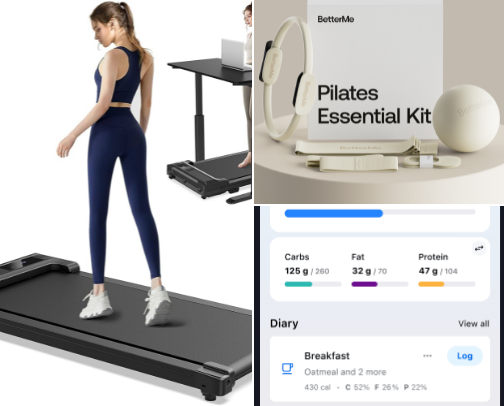 Stay at home mom fitness tools that make the journey so much easier! We sacrifice so much as moms our health doesn’t need to be on that list! cover photo collage