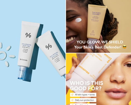 The Best Sunscreens cover photo collage