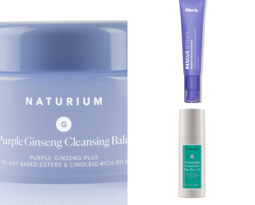 Evening skincare routine cover photo collage