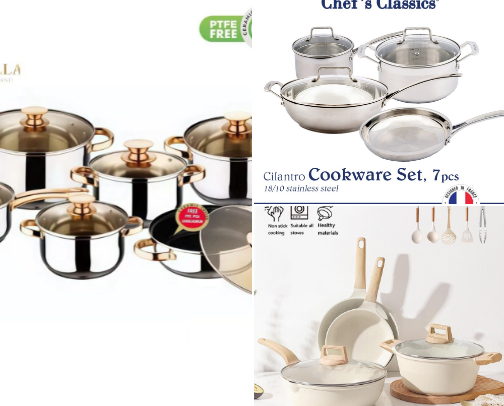 Shopee Find Cookware Set cover photo collage
