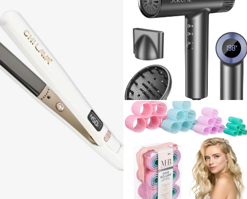 Hair care cover photo collage