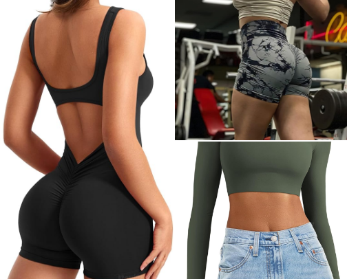 Gym fits for girls who are strong and confident cover photo collage