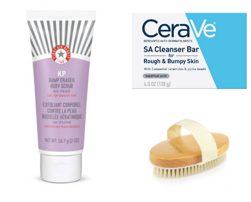 Rough texture skin essentials cover photo collage