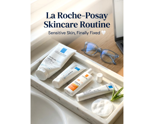 Dermatologist-Approved La Roche-Posay Skincare for Sensitive, Screen-Stressed Skin cover photo collage