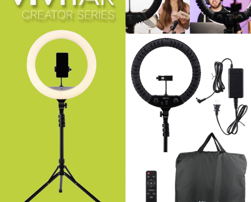 ring light recs cover photo collage