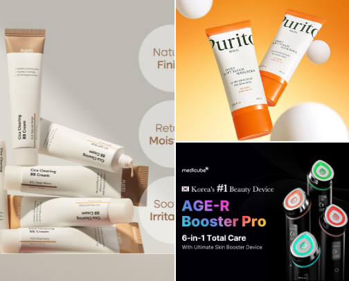 Kbeauty skincare favs cover photo collage