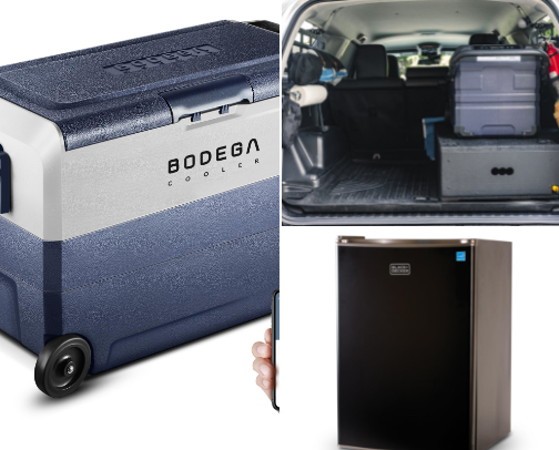 Semi truck fridge/freezer cover photo collage