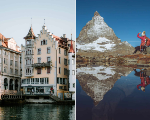 Adventure Travel Switzerland cover photo collage