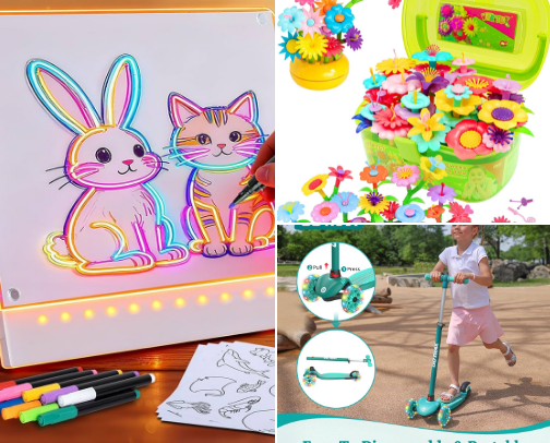 Gift Guide: Toddler Girl | Best Toys, Clothes, Sensory Gifts cover photo collage