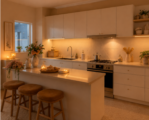 🌟 The Cozy Glow Home | Kitchen & Utilities cover photo collage