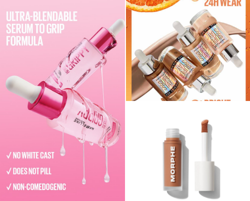 affordable full face of makeup | drugstore products cover photo collage