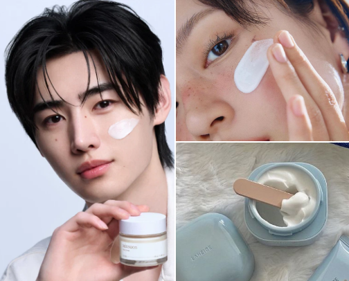 Best Korean Moisturizers for Glass Skin ✨ cover photo collage