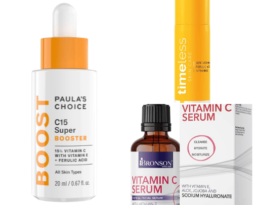 Best vitamin C serum cover photo collage