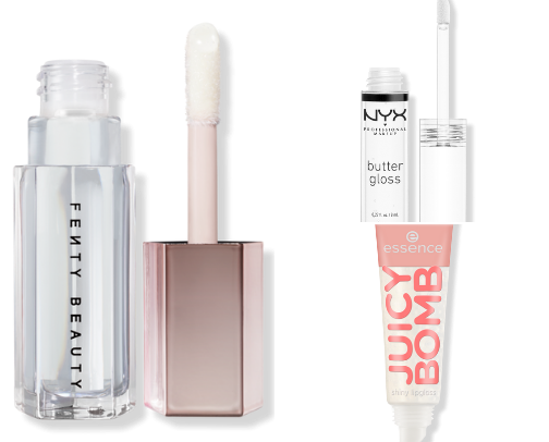 My lip gloss is poppin. My lip gloss is cool. cover photo collage