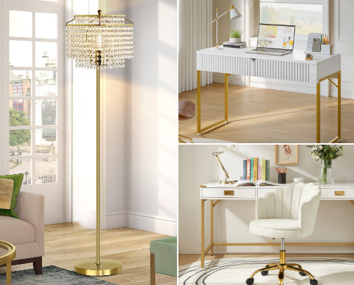Spring room makeover cover photo collage