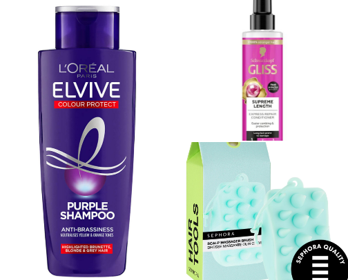 hair care cover photo collage
