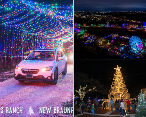 Must see holiday lights in the Austin (and surrounding) area. cover photo collage