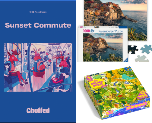 I love puzzles cover photo collage
