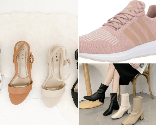 Women's shoes cover photo collage