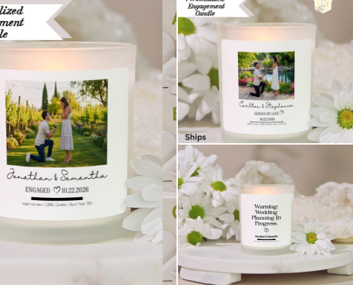Personalized Candles cover photo collage